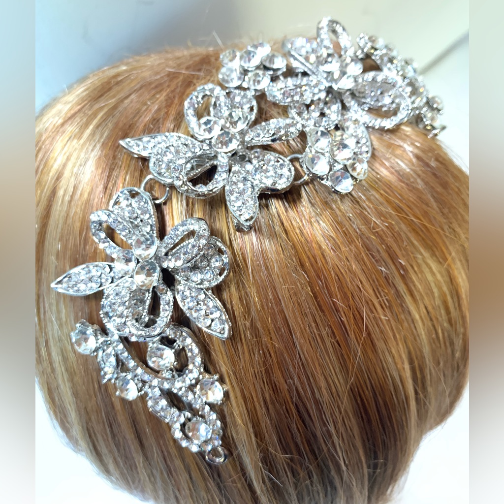 Bridal Wedding Hair Comb Rhinestone Tadashi Shoji Nwot Never Worn